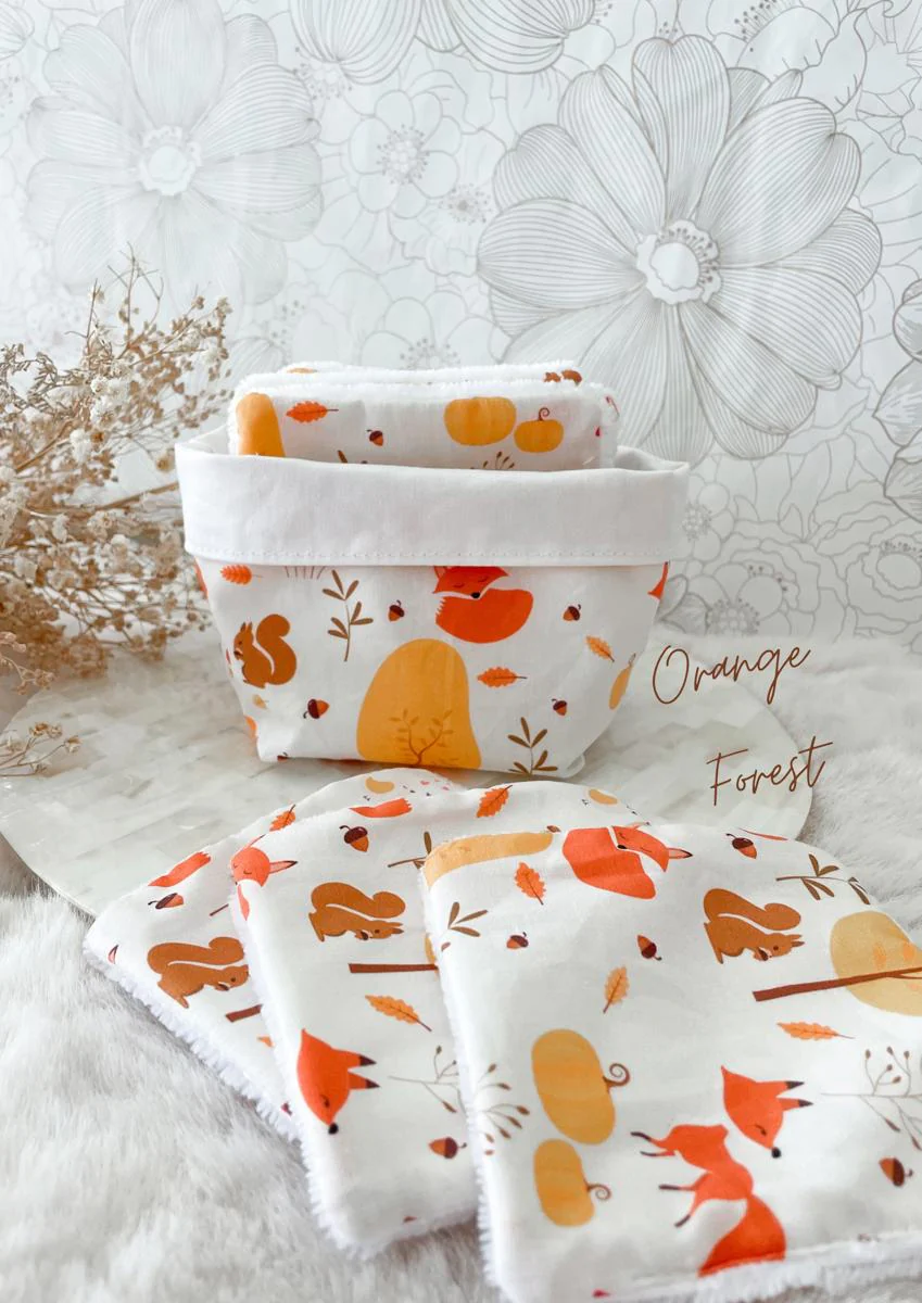 Ensemble assorti : les 10 lingettes bébé et la panière - Image 23