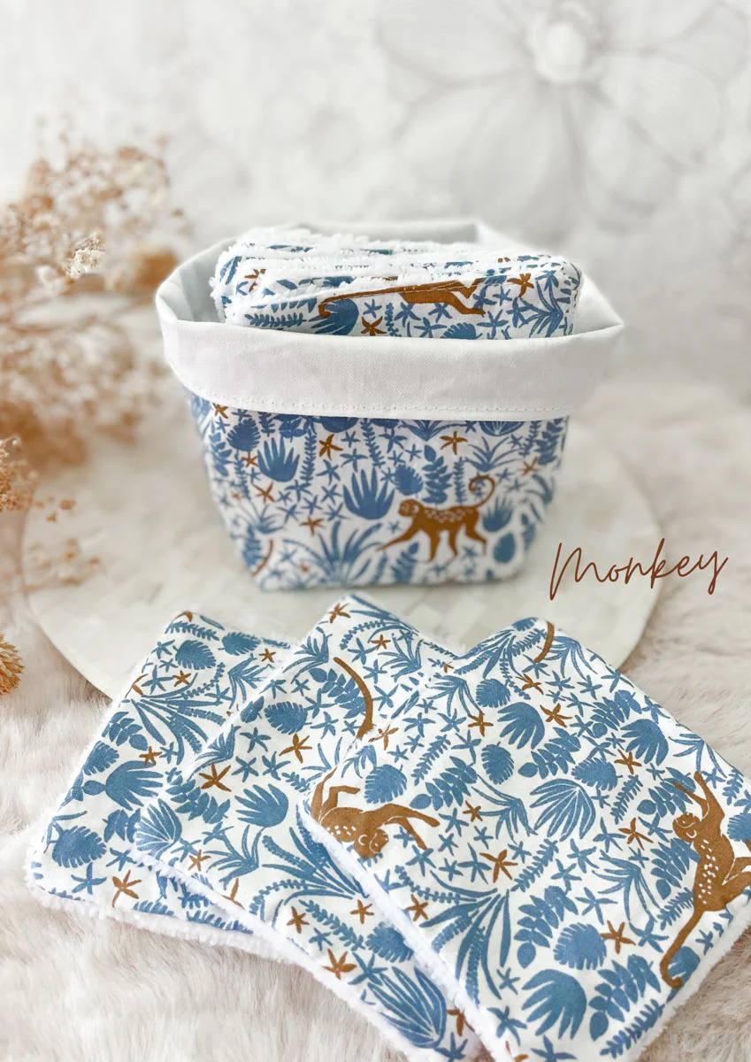 Ensemble assorti : les 10 lingettes bébé et la panière - Image 24