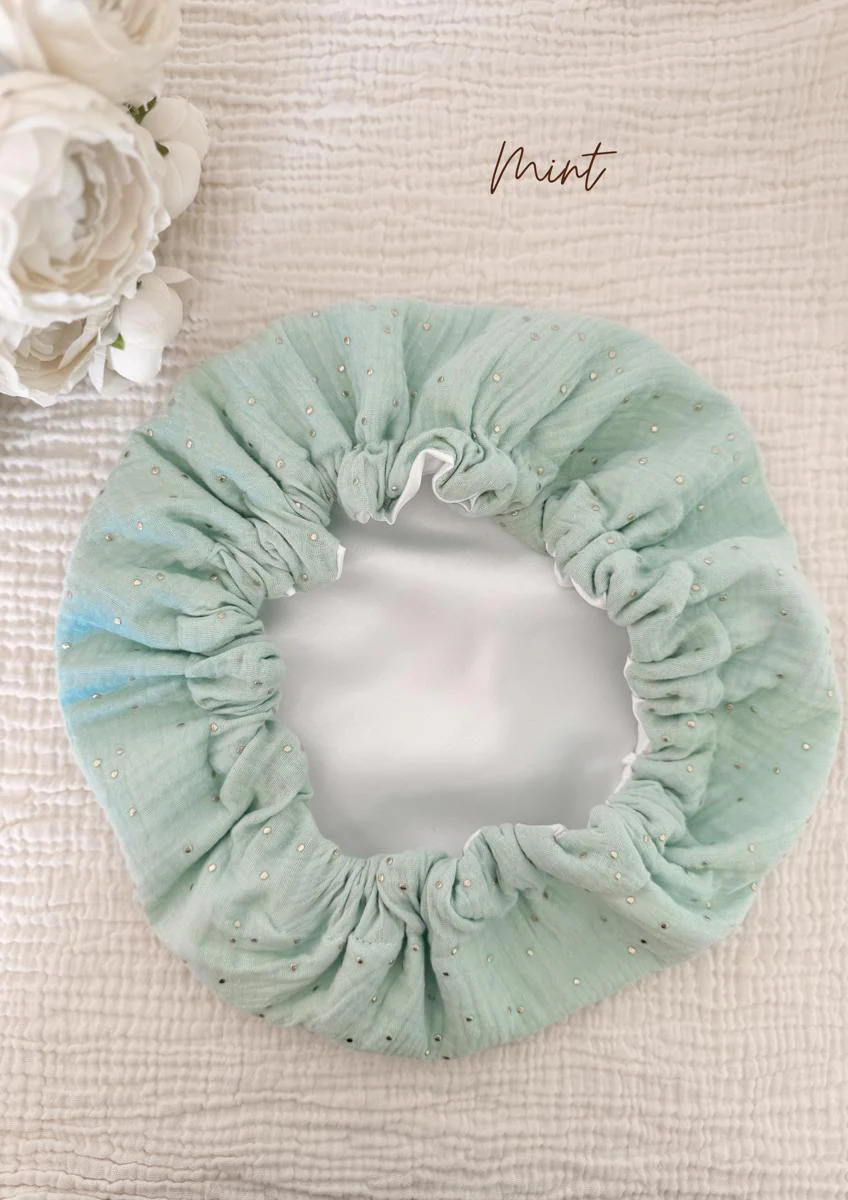 Bonnet de soin en satin - Image 17