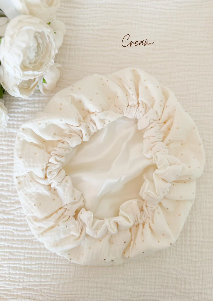 Bonnet de soin en satin - Image 7