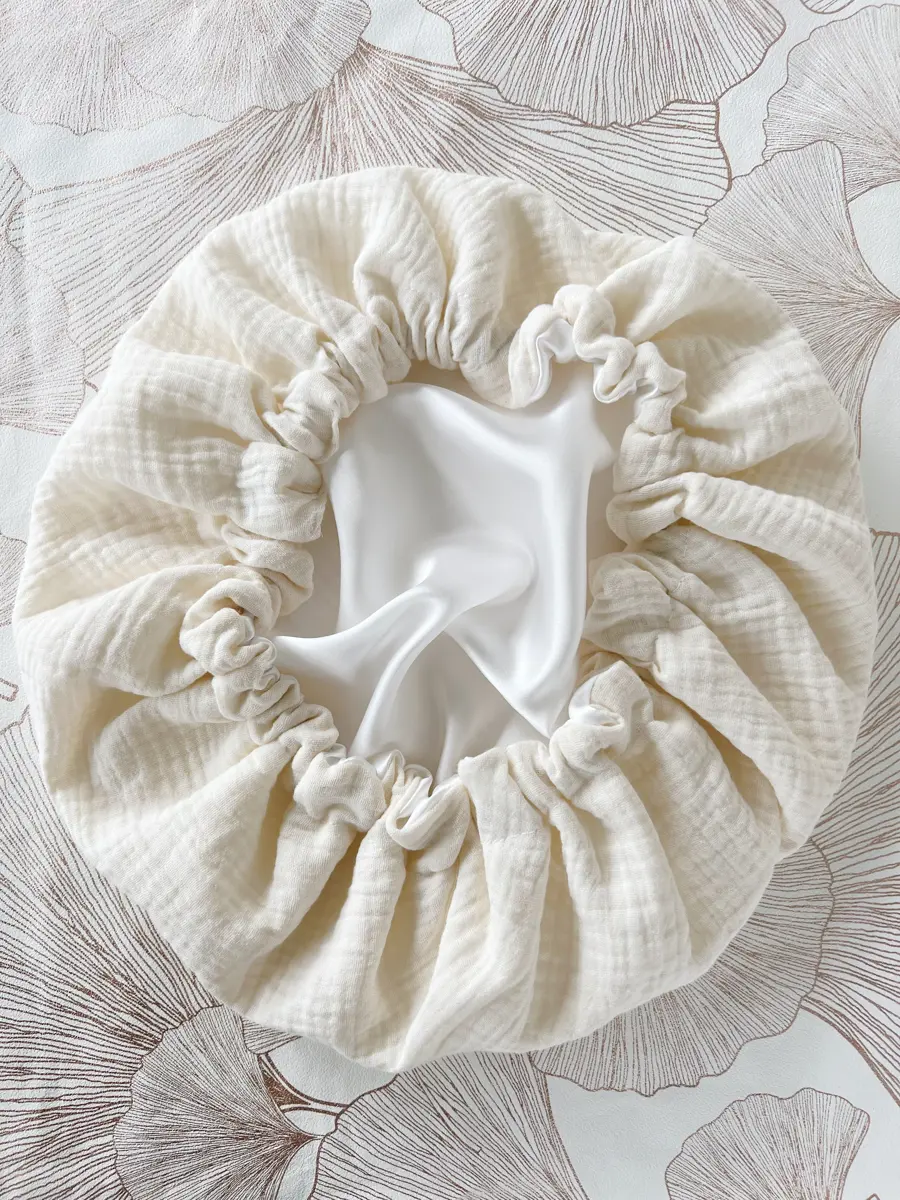 Bonnet de soin en soie - Image 8