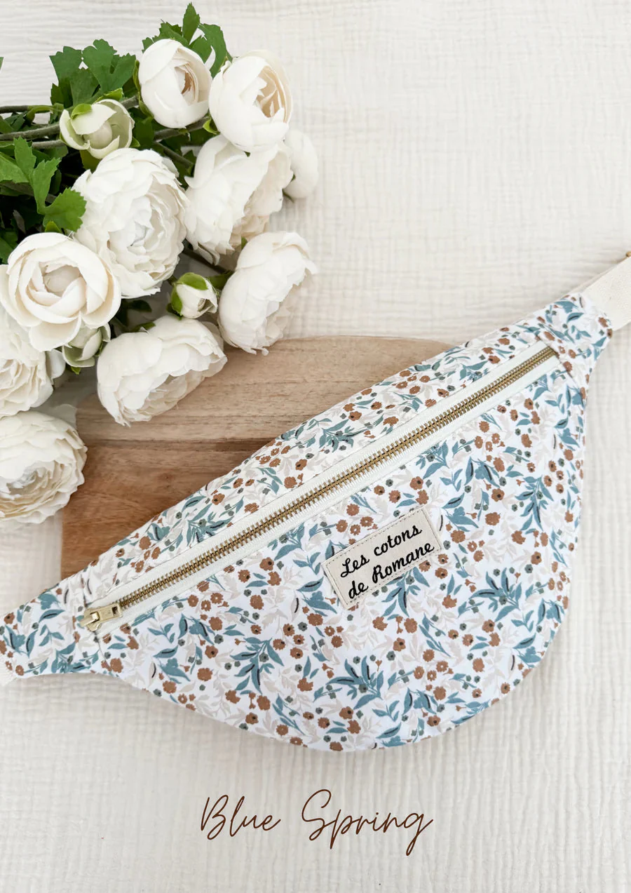 Coton imprimé Blue Spring - Image 3