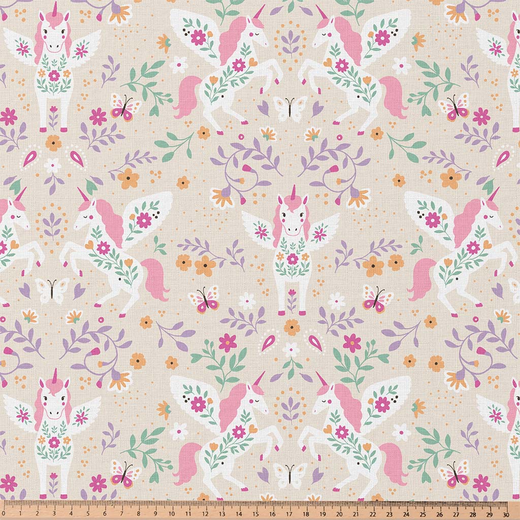 Coton imprimé Licorne - Image 2