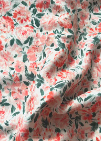 Viscose imprimée Marine