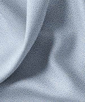 Coton imprimé pois bleu