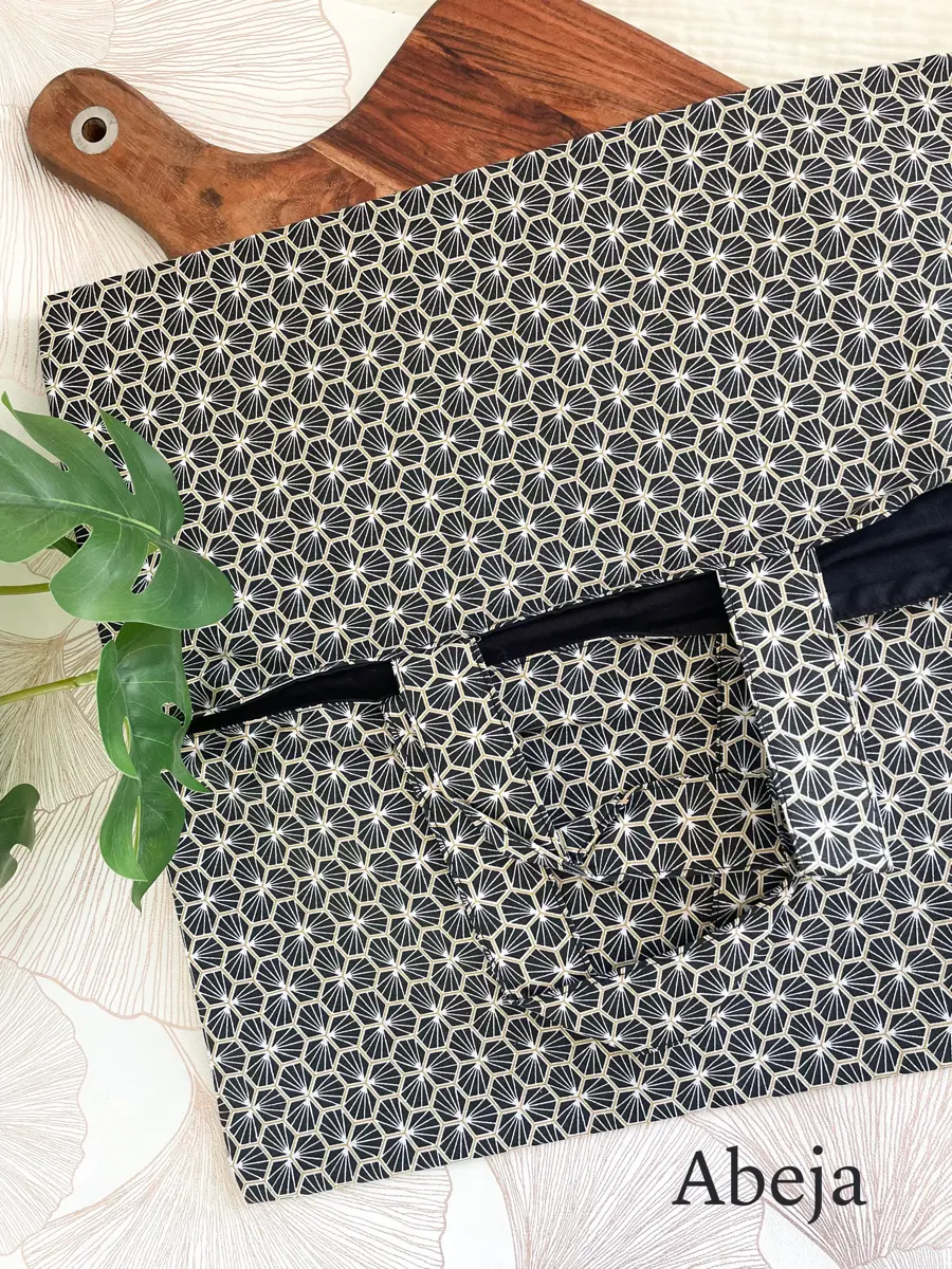Toile de coton noir - Image 3