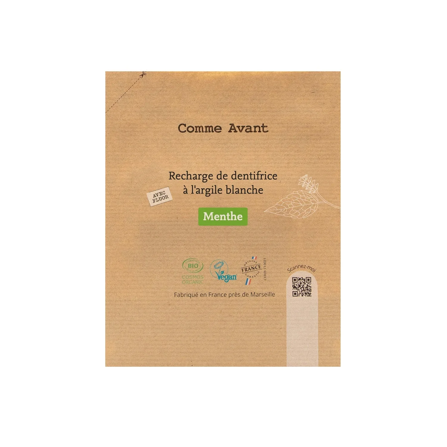 Dentifrice en pâte rechargeable à la menthe - Comme Avant - Image 3