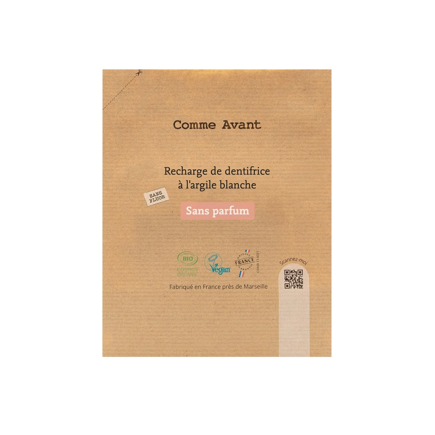 Dentifrice en pâte rechargeable sans parfum - Comme Avant - Image 3