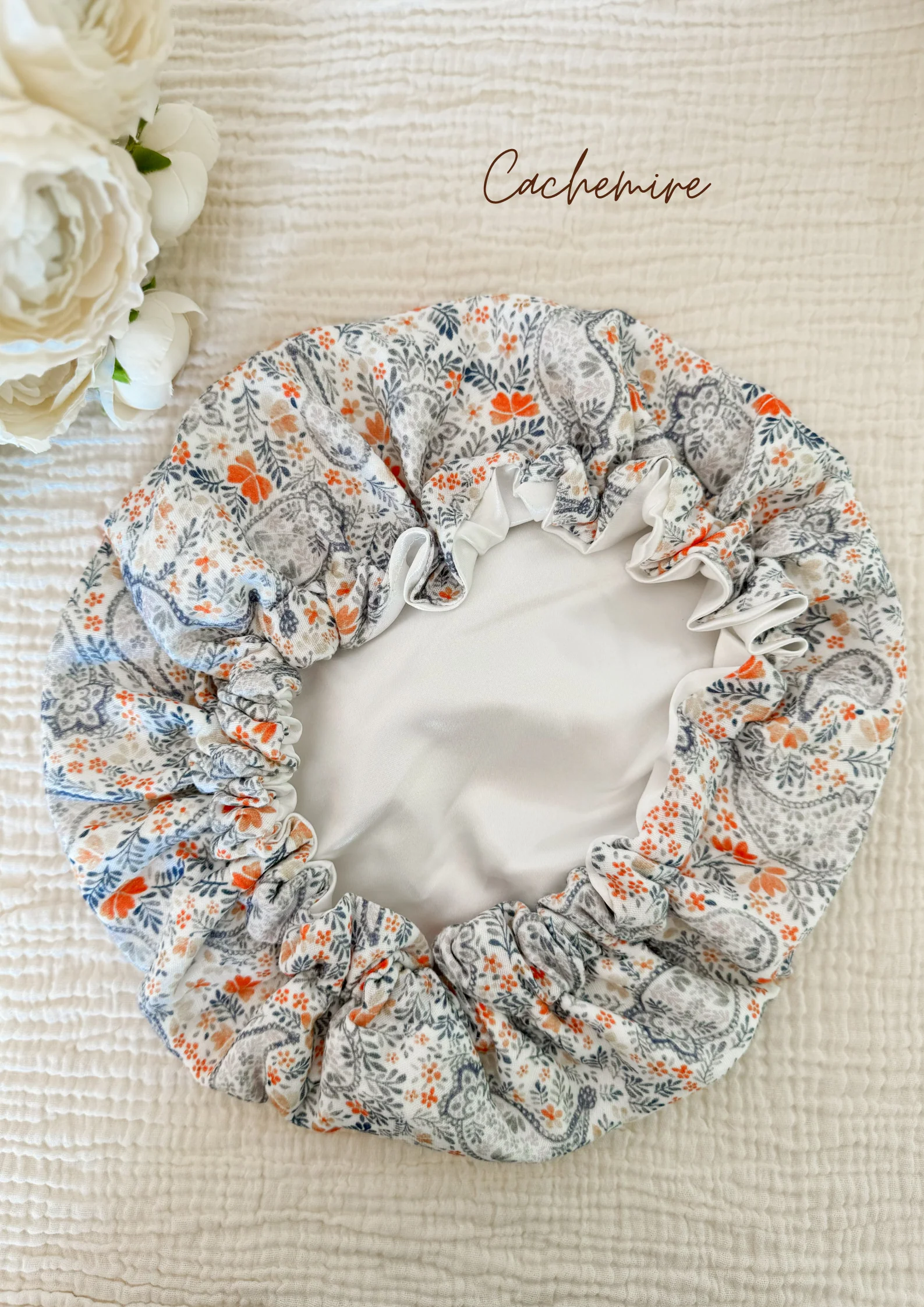 Bonnet de soin en satin - Image 4