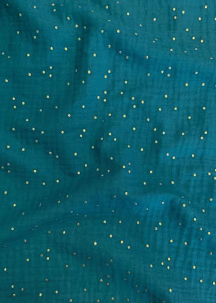 Double gaze Bleu paon