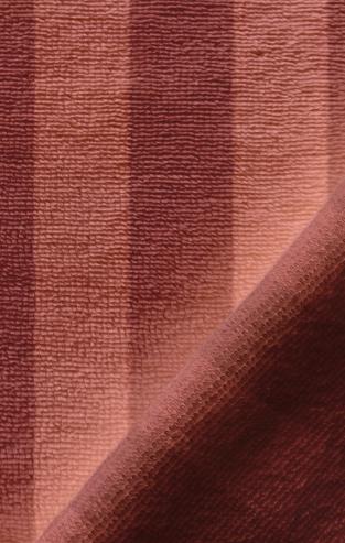 Eponge bambou rayée marsala/paprika