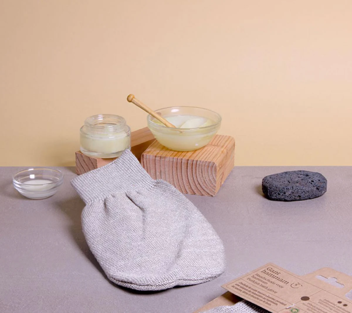 Gant hammam en lin et coton bio - Anaé