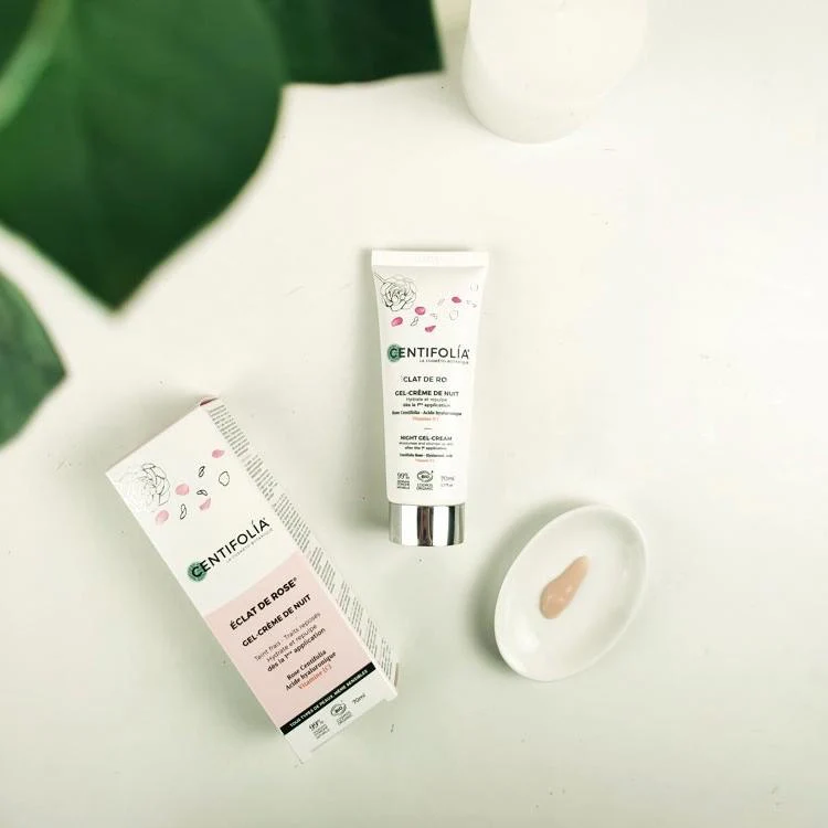Gel crème de nuit éclat de rose - Centifolia - Image 2