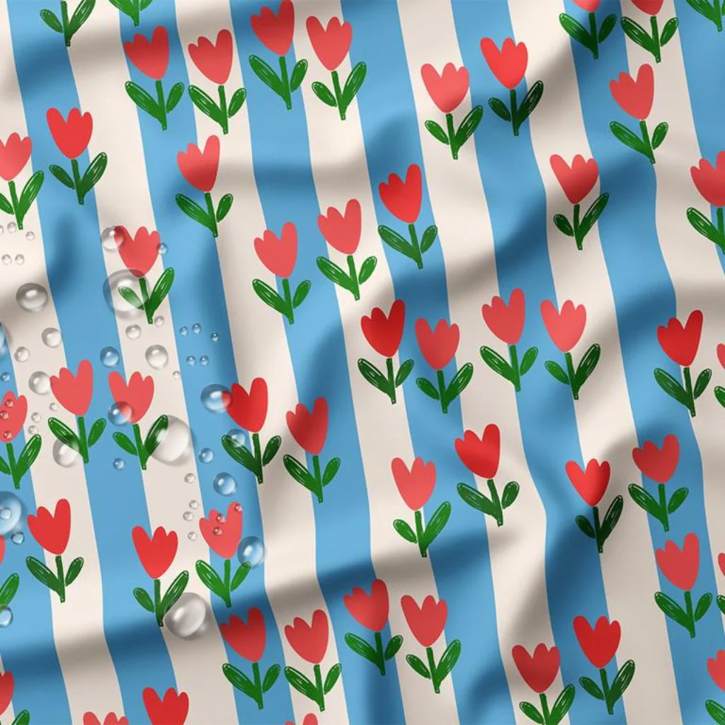 Tissu imperméable Tulipe
