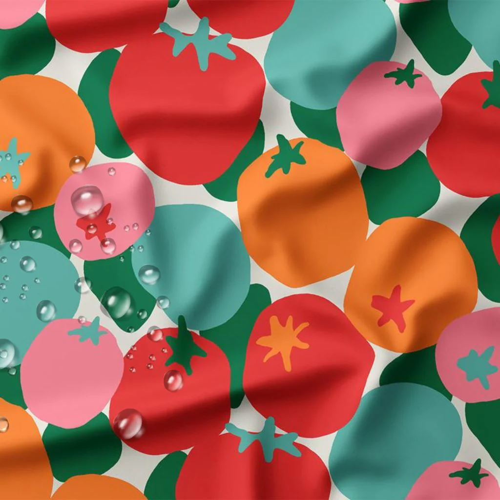 Tissu imperméable Tomato