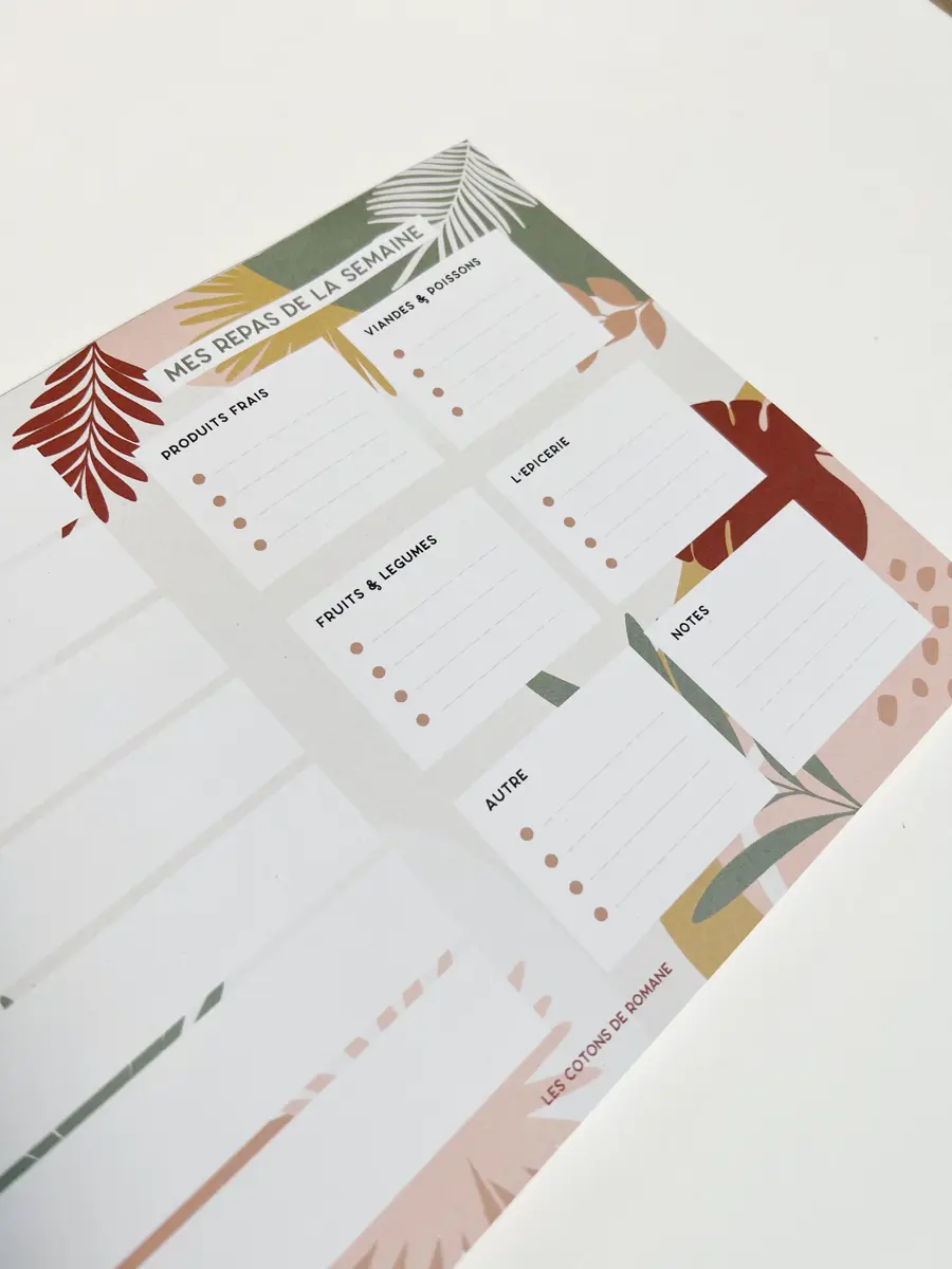 Planner menus de la semaine / Liste de course - Image 3