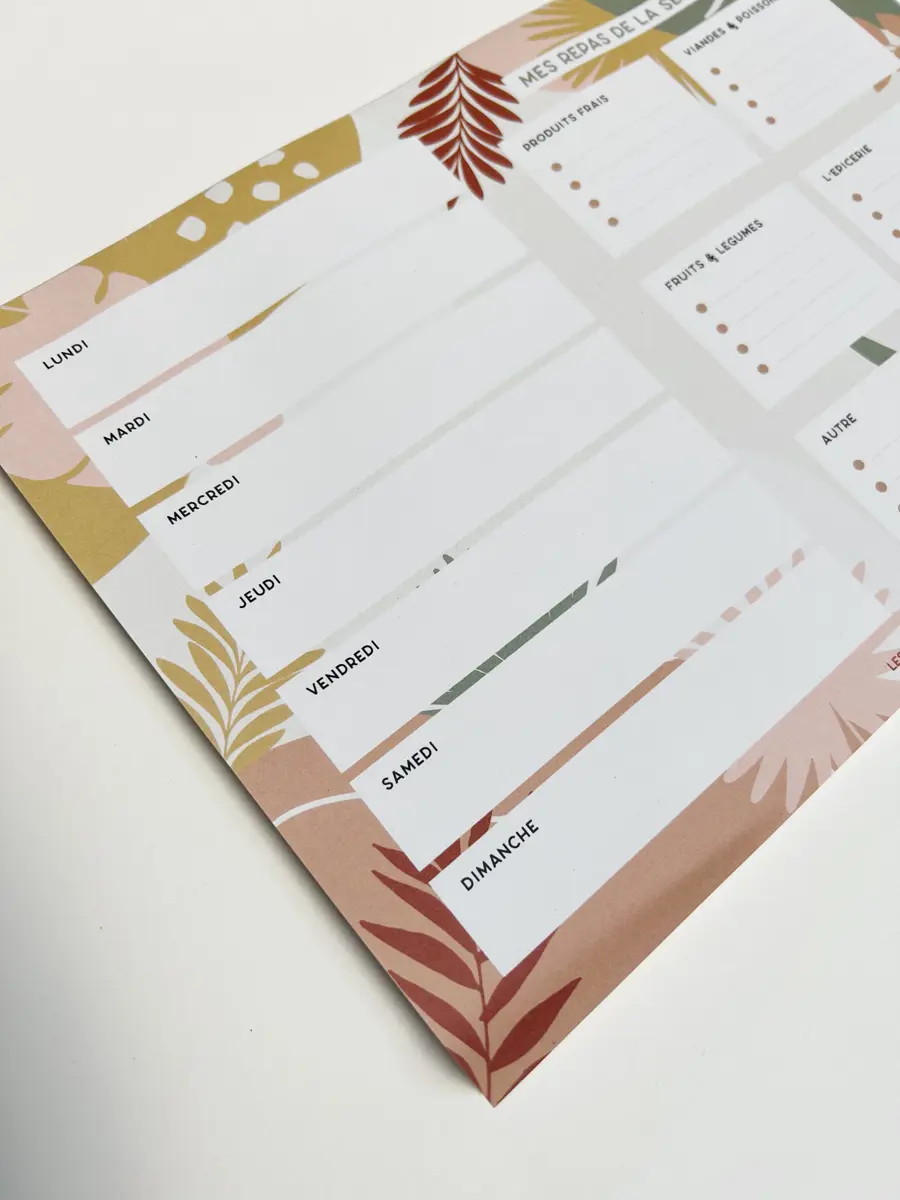 Planner menus de la semaine / Liste de course - Image 4