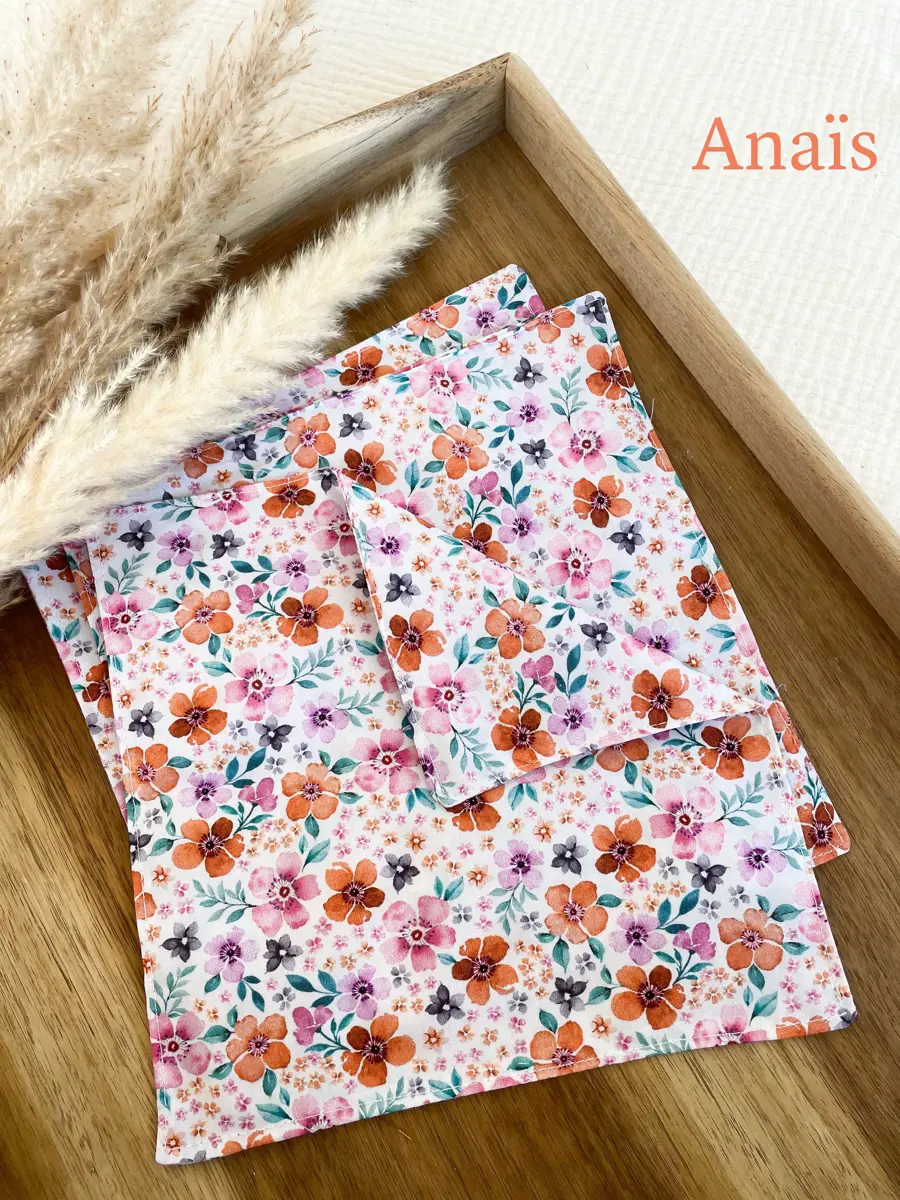 Lot de 3 mouchoirs en tissu lavable - Image 12