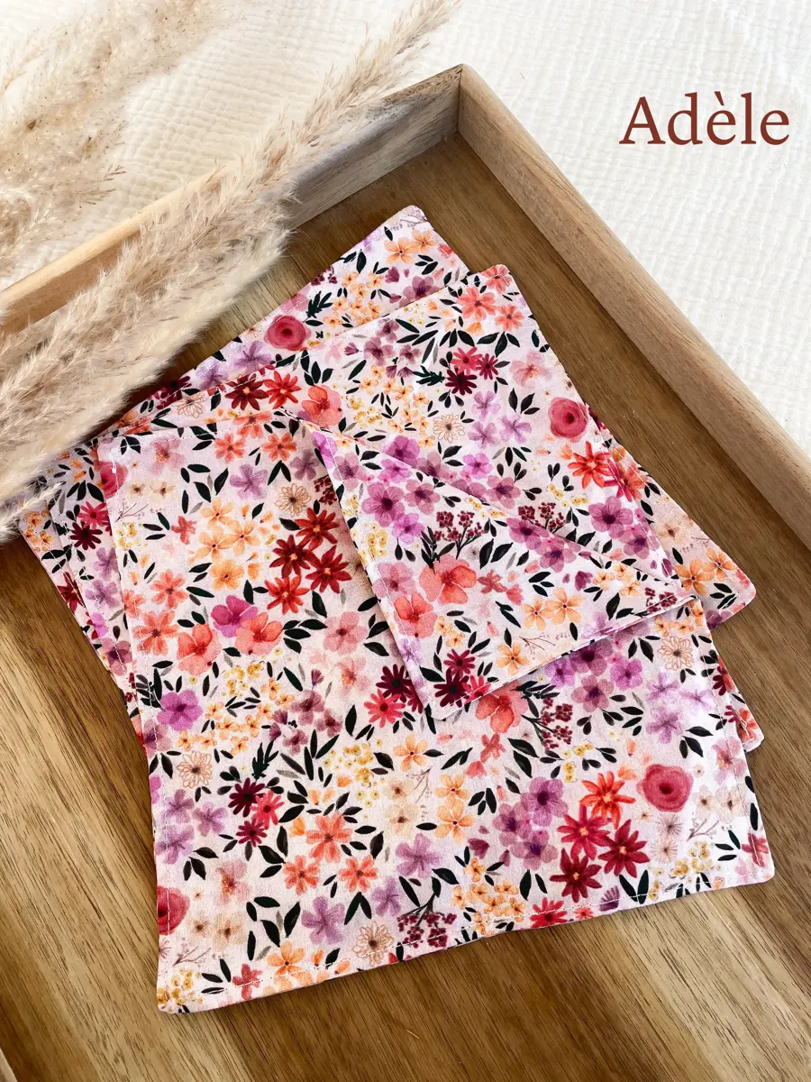 Lot de 3 mouchoirs en tissu lavable - Image 13