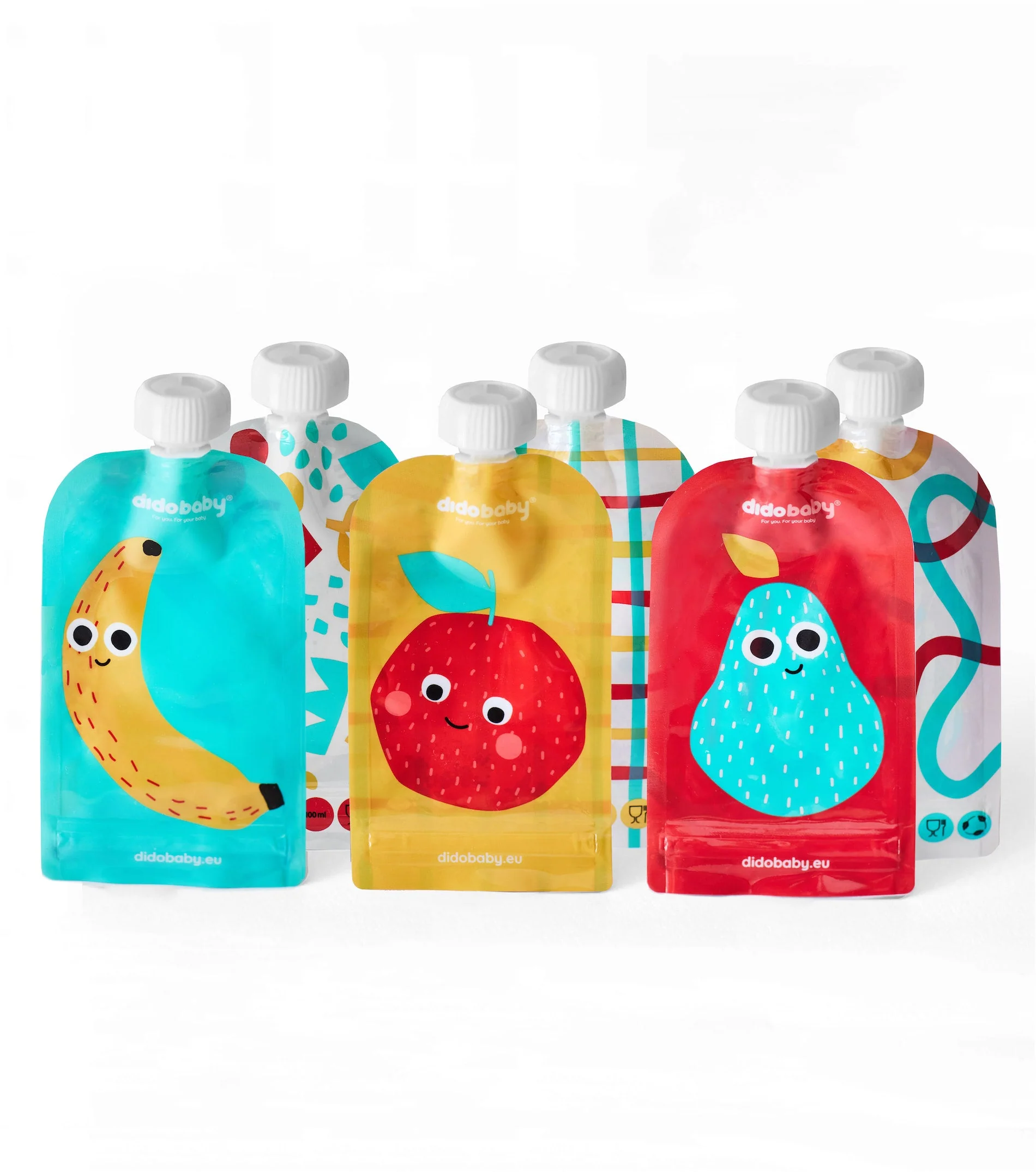 Lot de 6 gourdes réutilisables pour compote - Kinder republik - Image 3