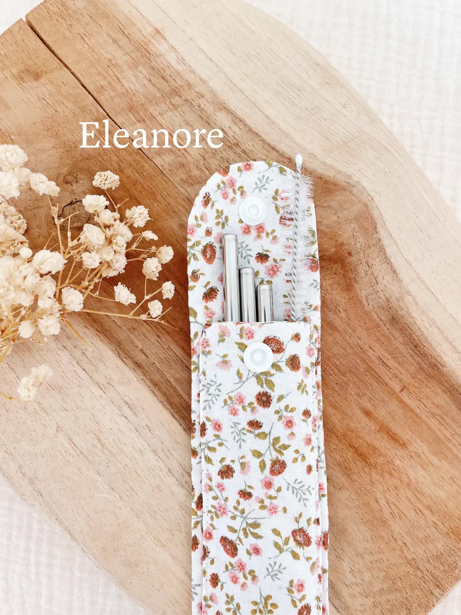 Lot de 3 pailles en inox fournies avec leur étui et un goupillon - Image 12