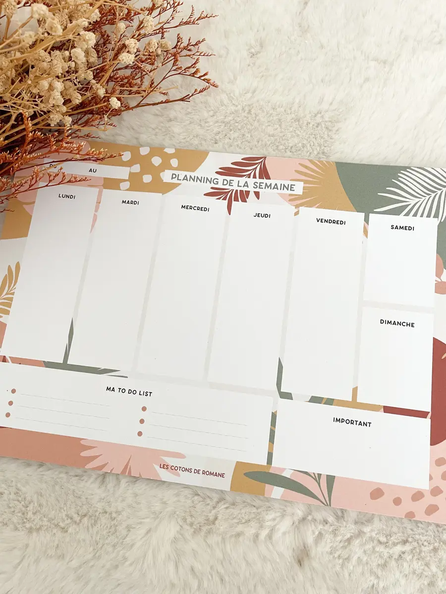Planner semainier