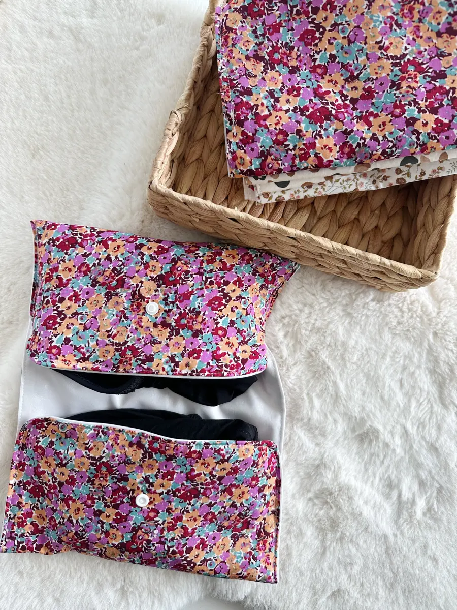 Pochette à culottes menstruelles/serviettes hygiéniques lavables - Image 8