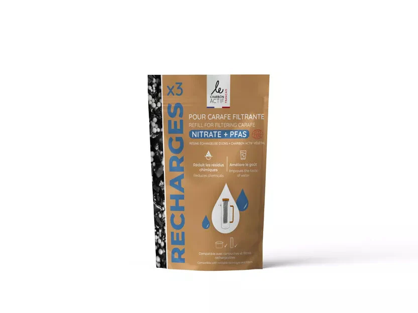Recharge Cartouche filtrante pour carafe filtrante 3X75g - BIJIN