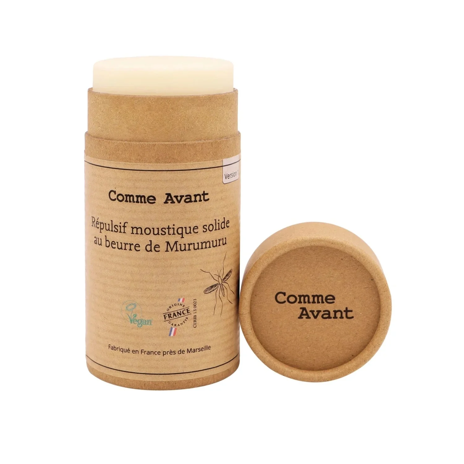 Répulsif Anti-Moustique Solide au Beurre de Murumuru – Comme Avant