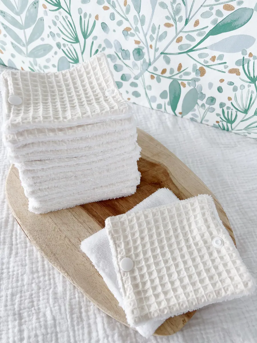 Rouleau de papier toilette lavable avec pressions (15 feuilles) - Image 17