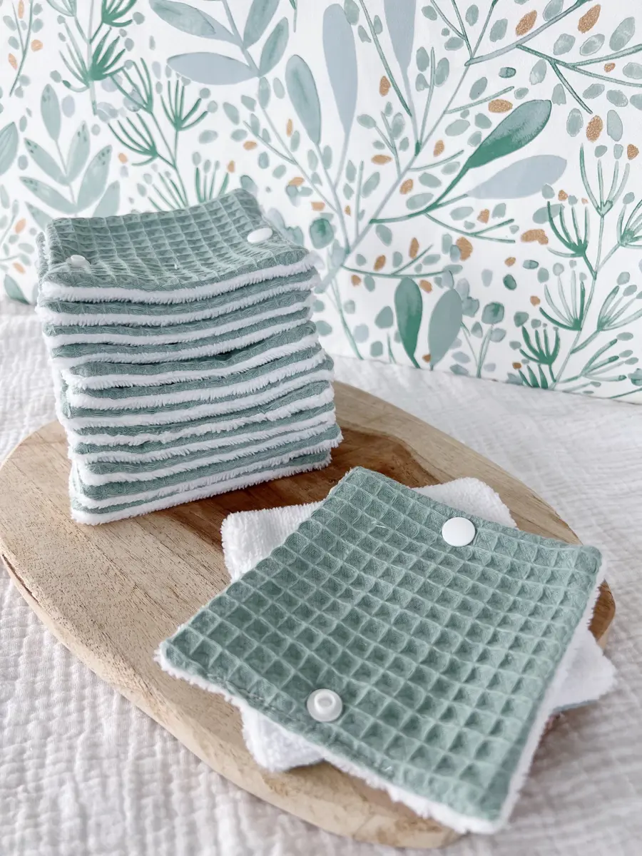 Rouleau de papier toilette lavable avec pressions (15 feuilles) - Image 20