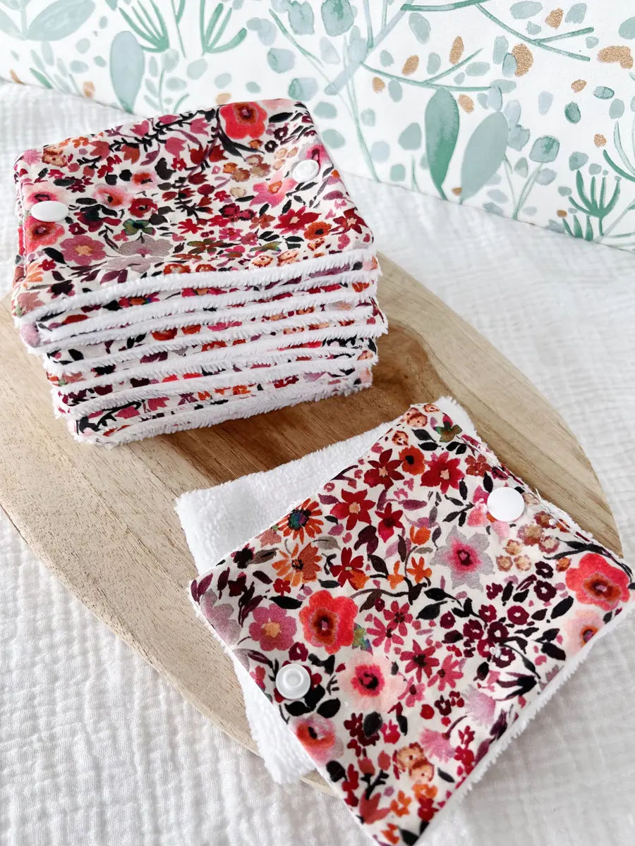Rouleau de papier toilette lavable avec pressions (15 feuilles) - Image 21