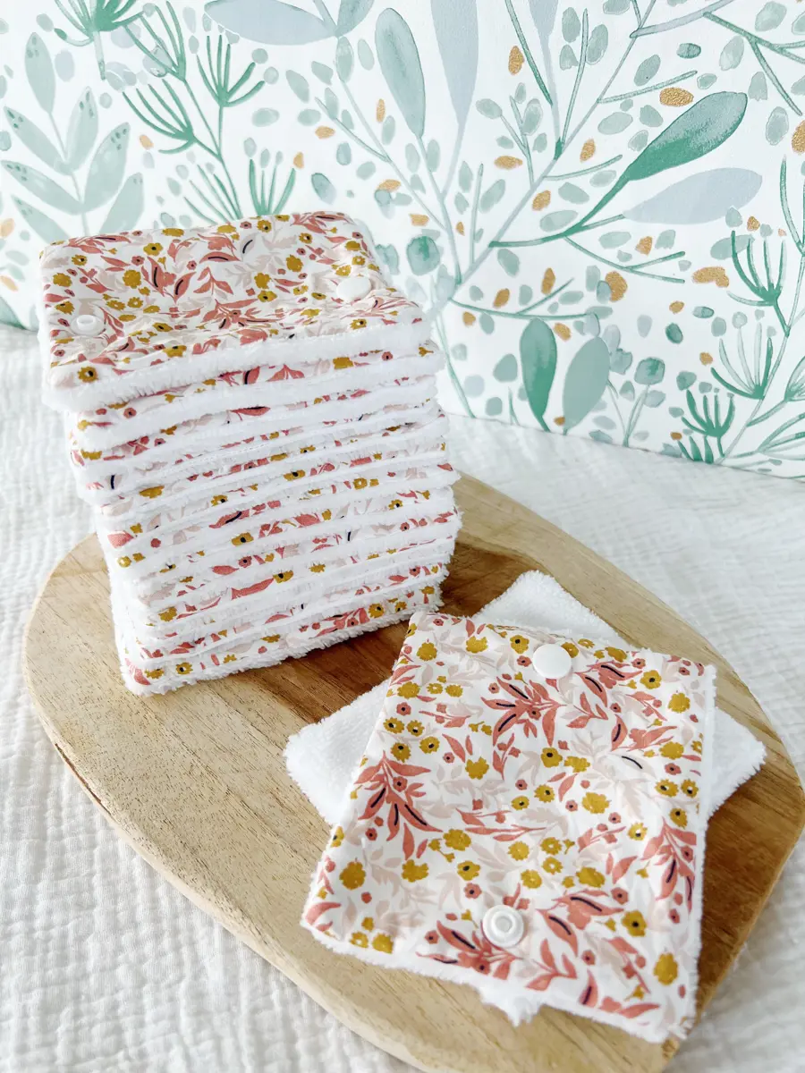 Rouleau de papier toilette lavable avec pressions (15 feuilles) - Image 22