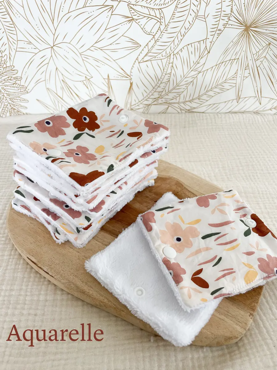 Rouleau de papier toilette lavable avec pressions (15 feuilles) - Image 29