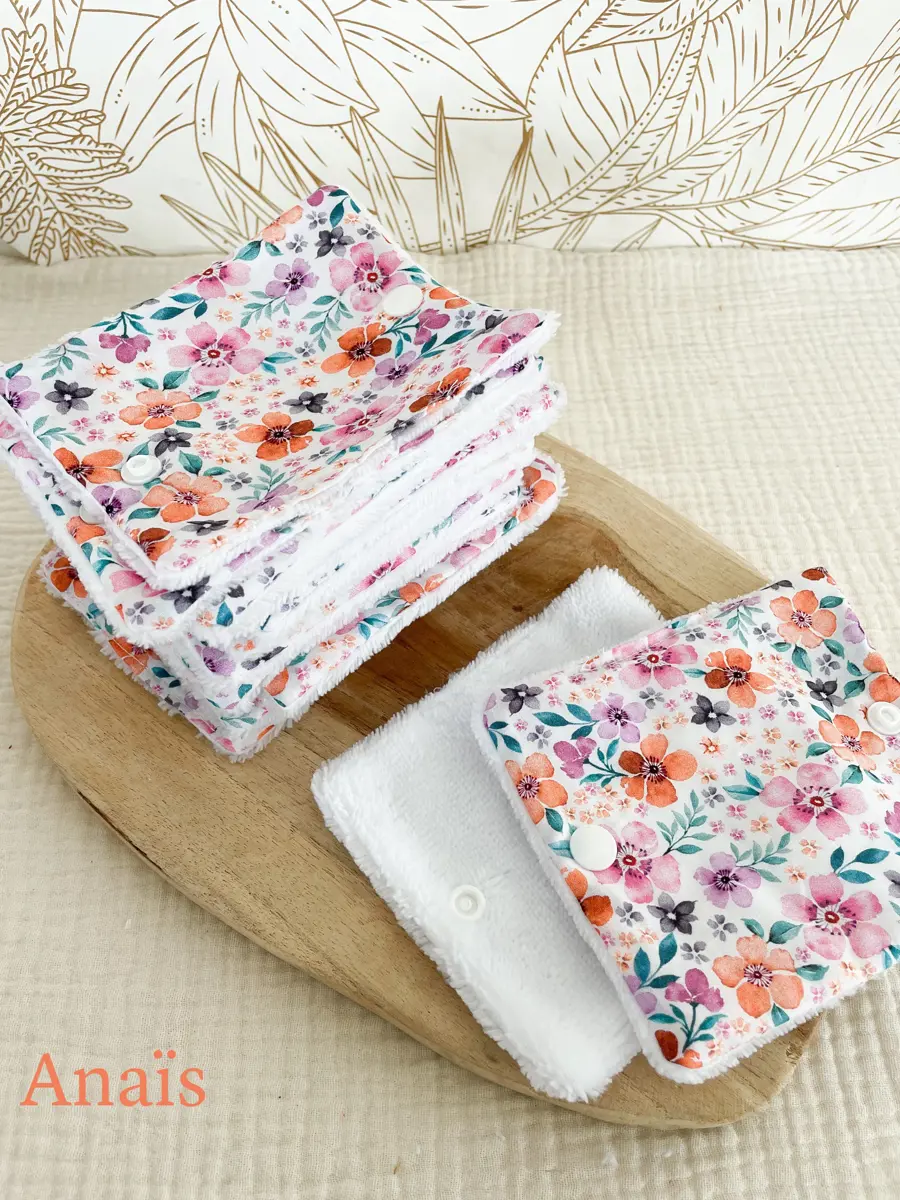 Rouleau de papier toilette lavable avec pressions (15 feuilles) - Image 30
