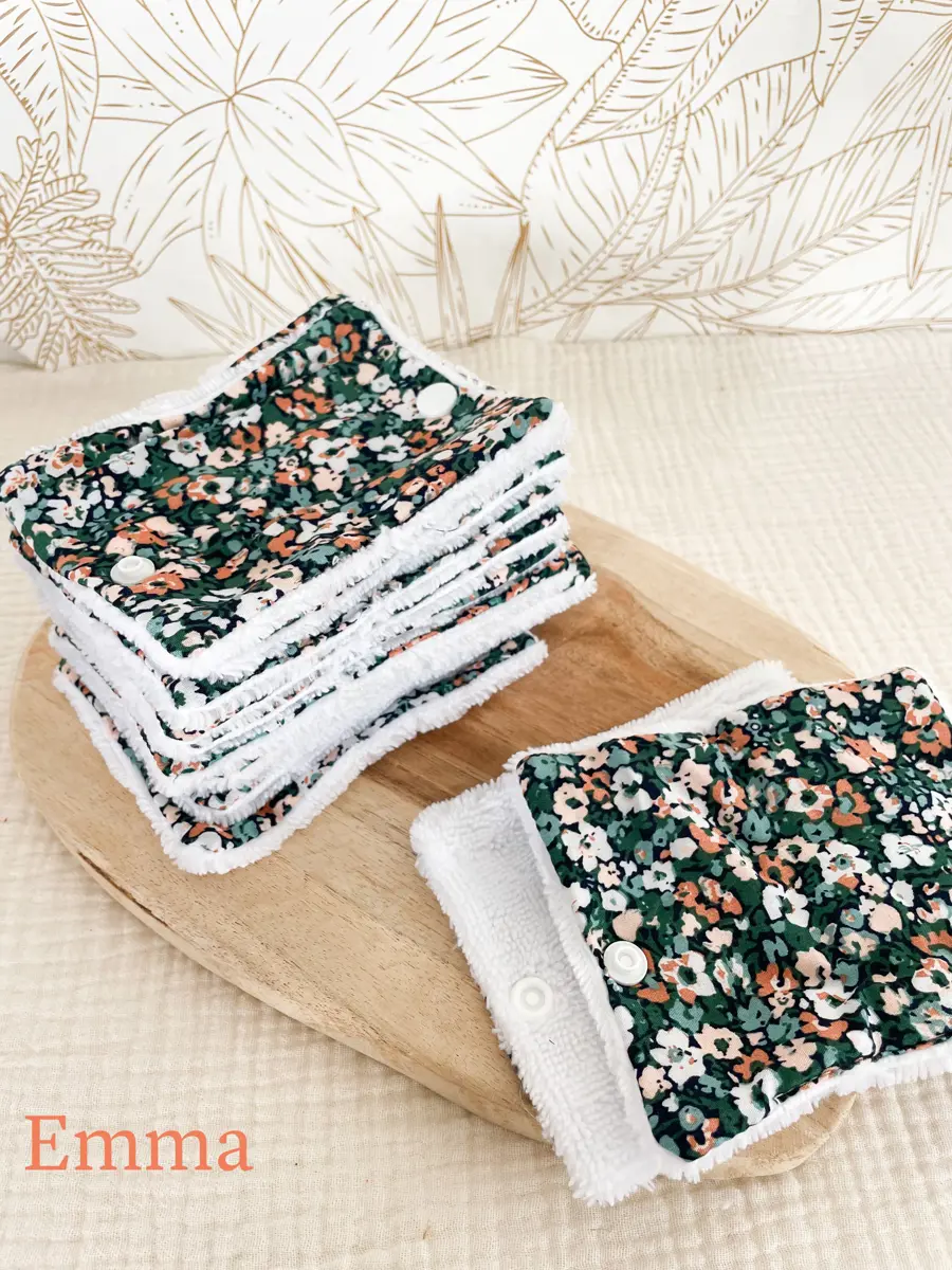 Rouleau de papier toilette lavable avec pressions (15 feuilles) - Image 32