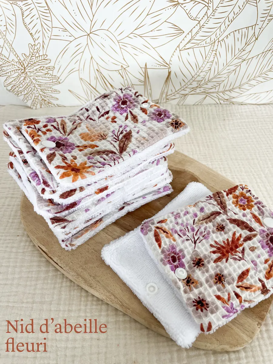 Rouleau de papier toilette lavable avec pressions (15 feuilles) - Image 34