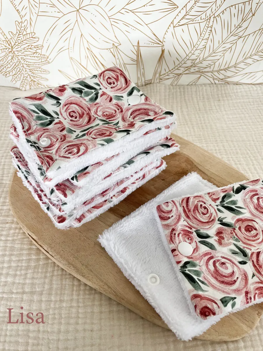 Rouleau de papier toilette lavable avec pressions (15 feuilles) - Image 36