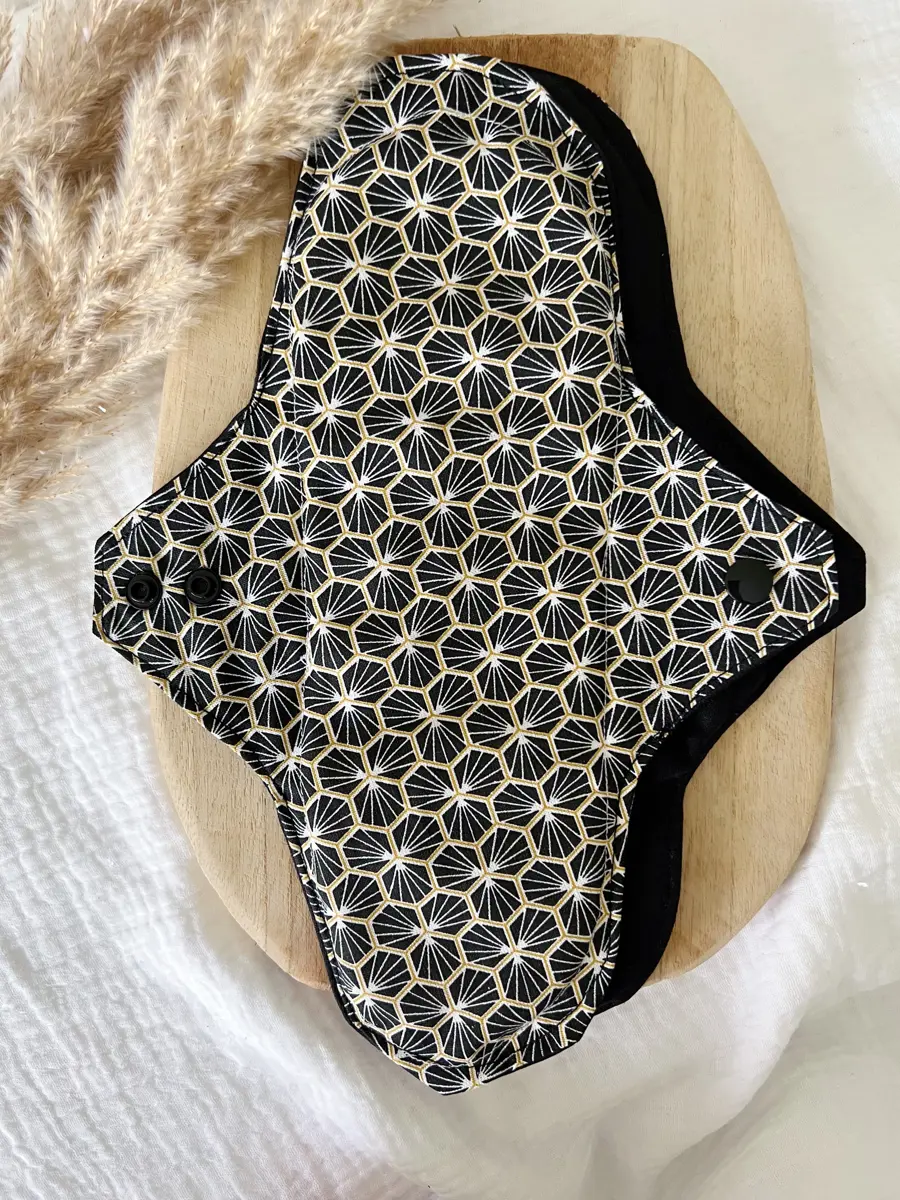Serviette hygiénique lavable NUIT pour flux abondants - Image 12