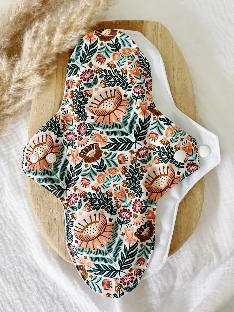 Serviette hygiénique lavable NUIT pour flux abondants - Image 6