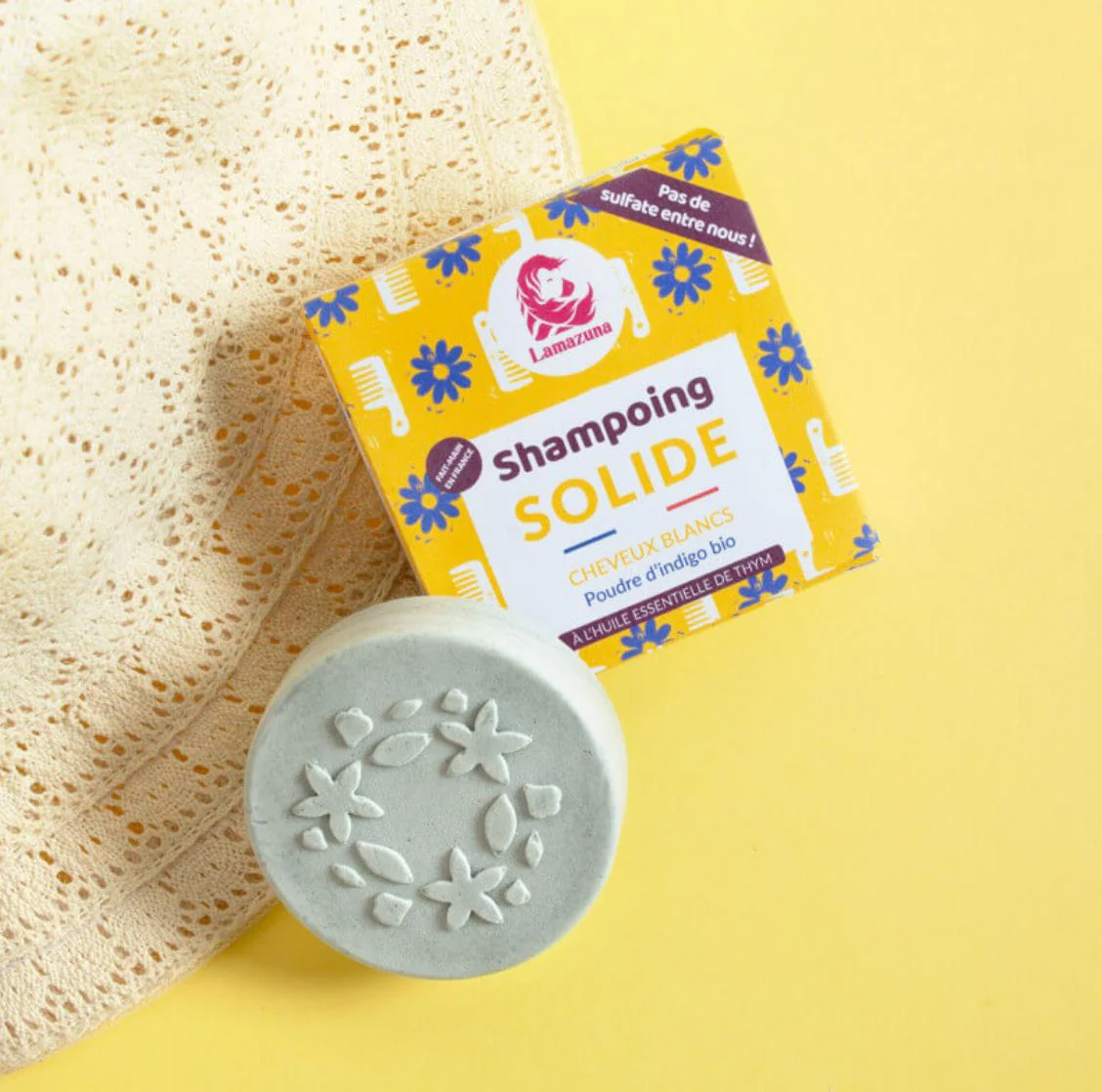 Shampoing solide déjaunissant - Lamazuna
