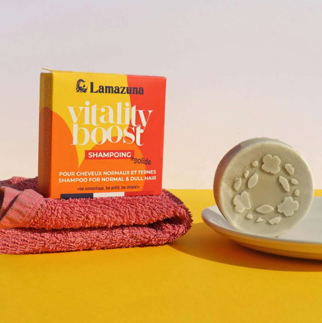 Shampoing solide tonifiant Vitality boost - Lamazuna