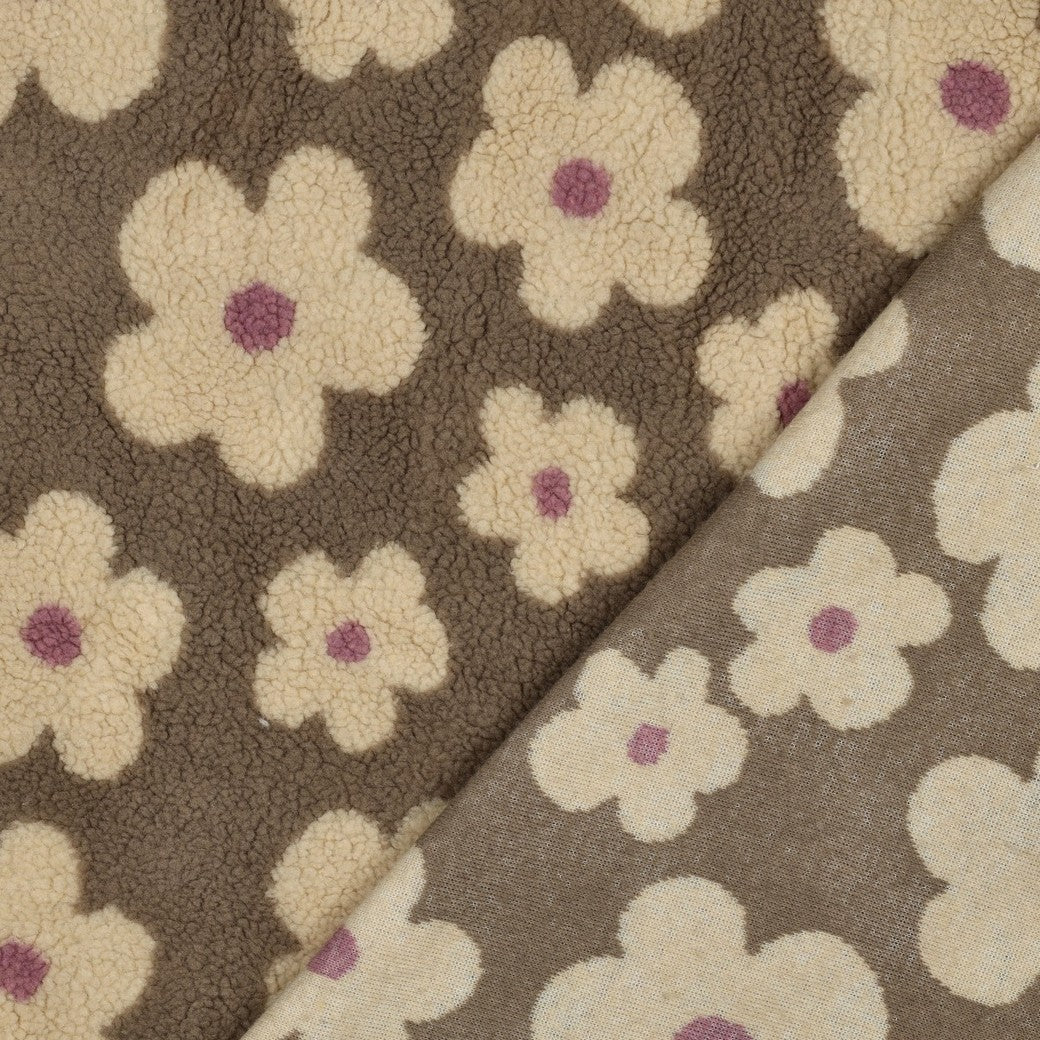 Teddy taupe à fleurs - Image 2