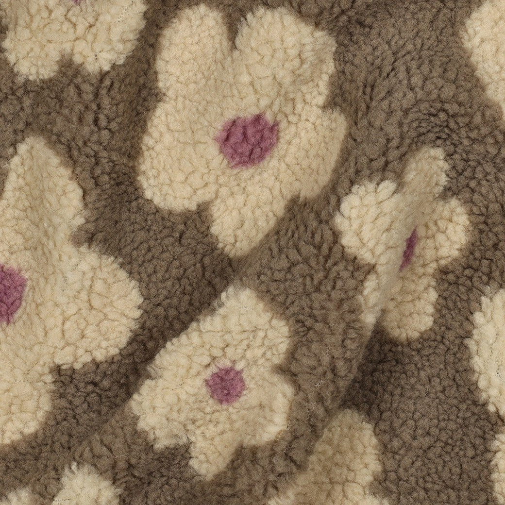 Teddy taupe à fleurs - Image 4