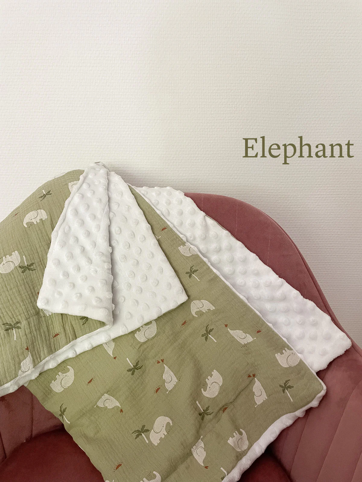 Tissu minky blanc - Image 3