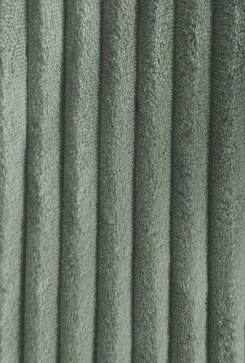 Tissu minky côtelé vert de gris